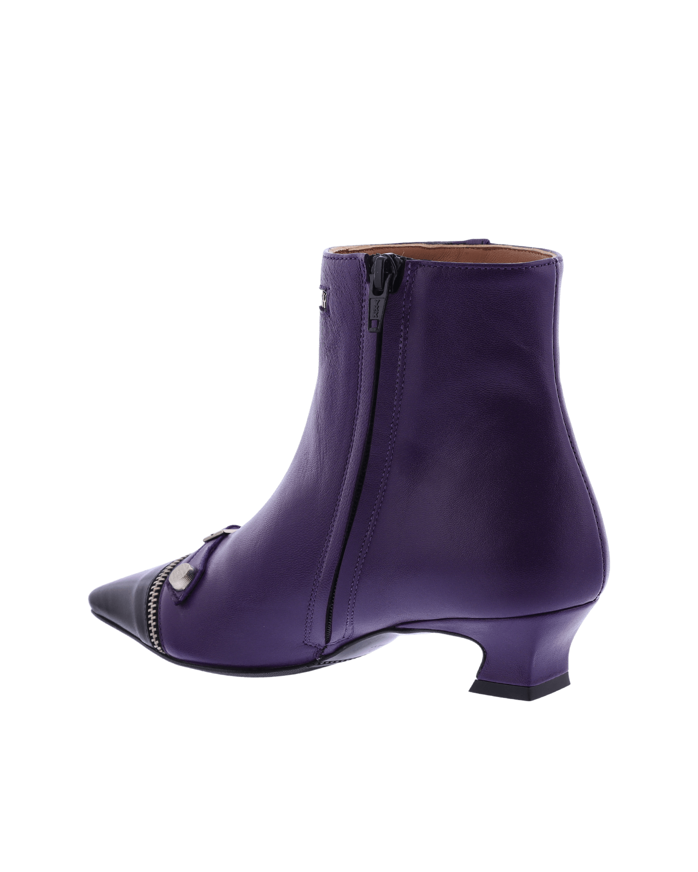 Women Tronchetto Leather Purple