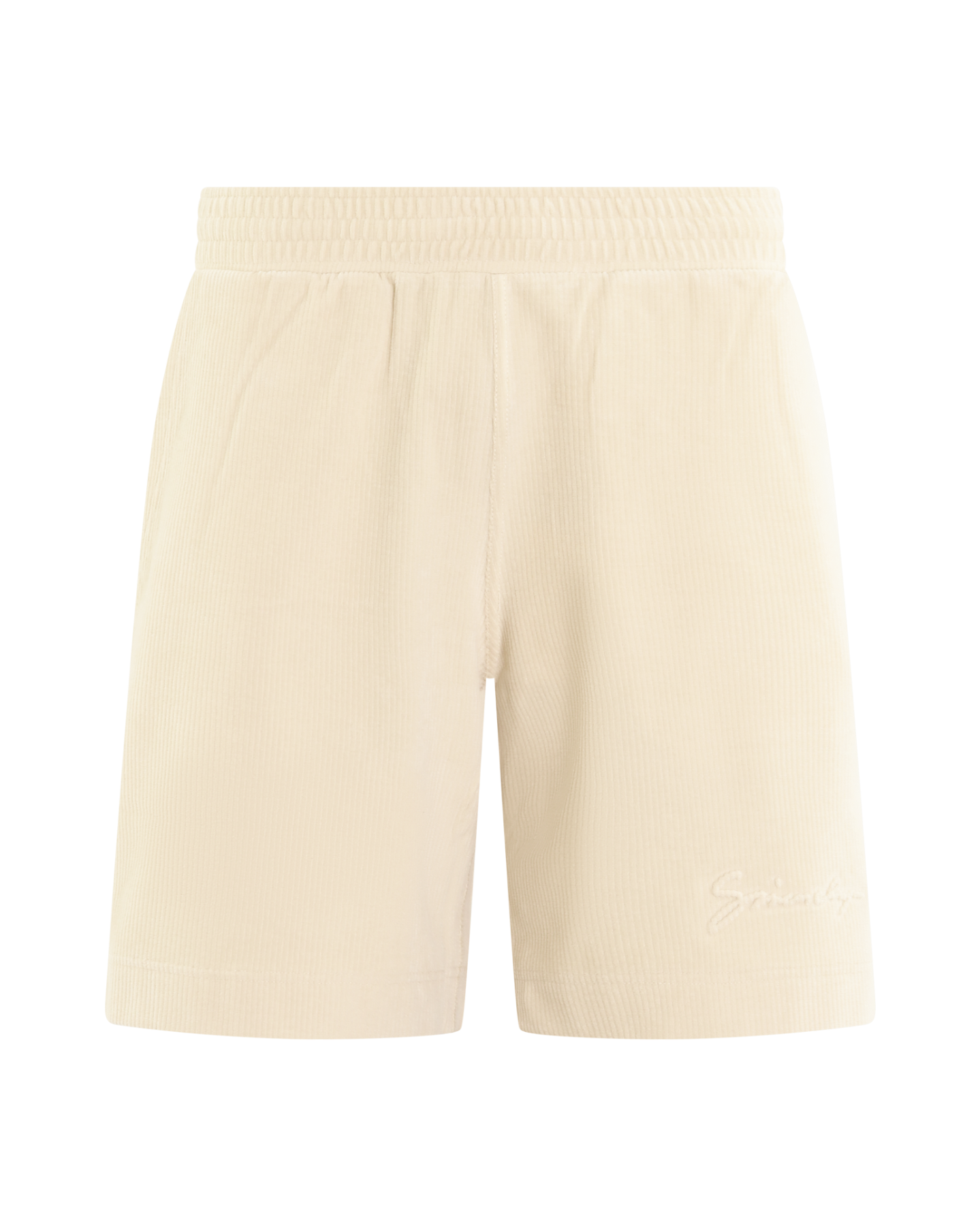 Heren Corduroy Short Beige