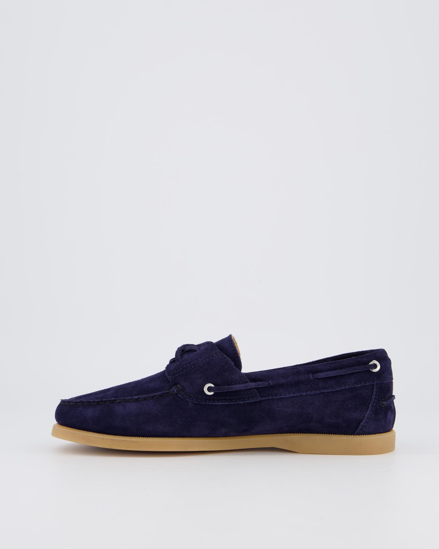 Heren Suede Boatshoe Blauw