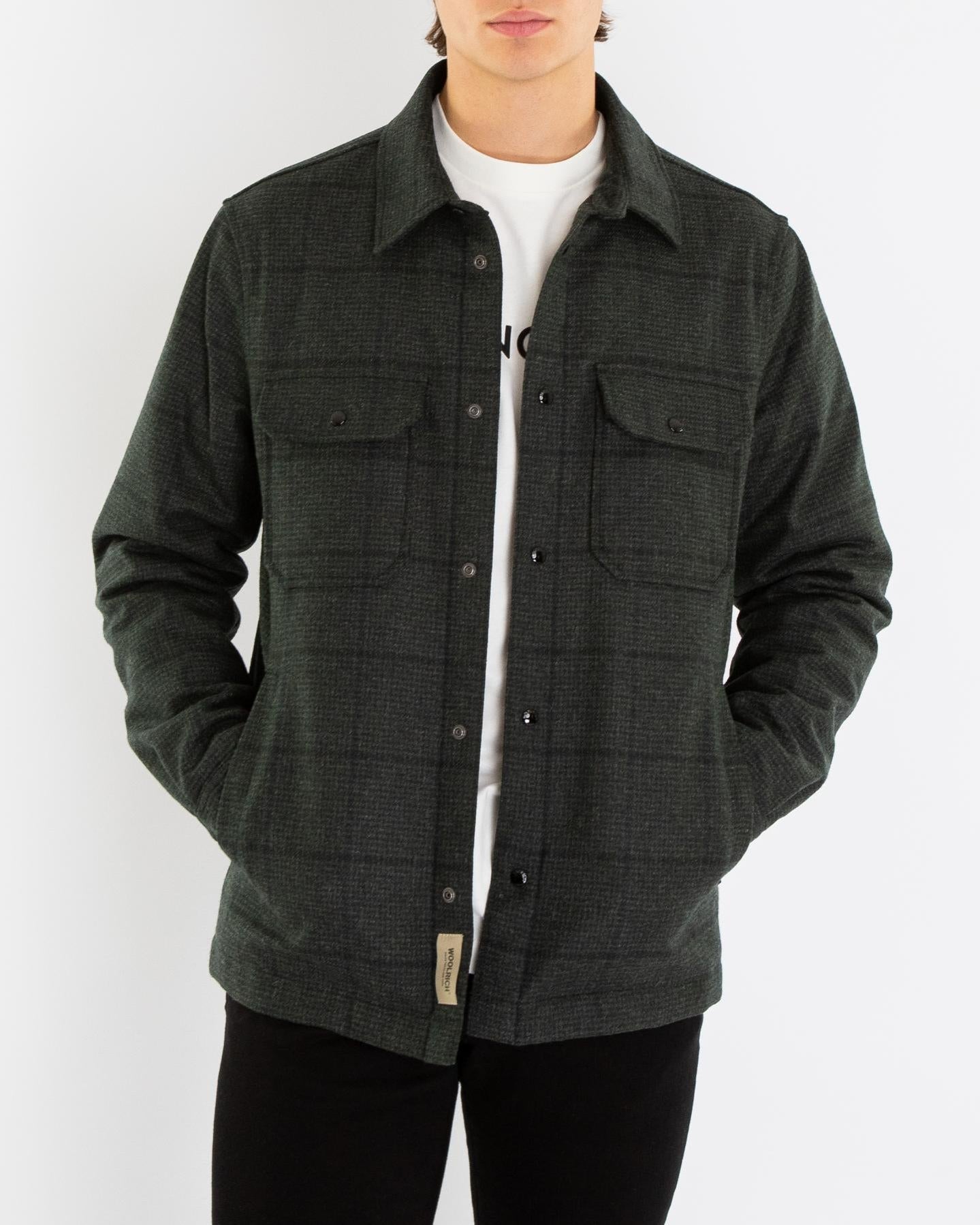 Woolrich Heren ALASKAN WOOL OVERSHIRT - Eleganza.nl