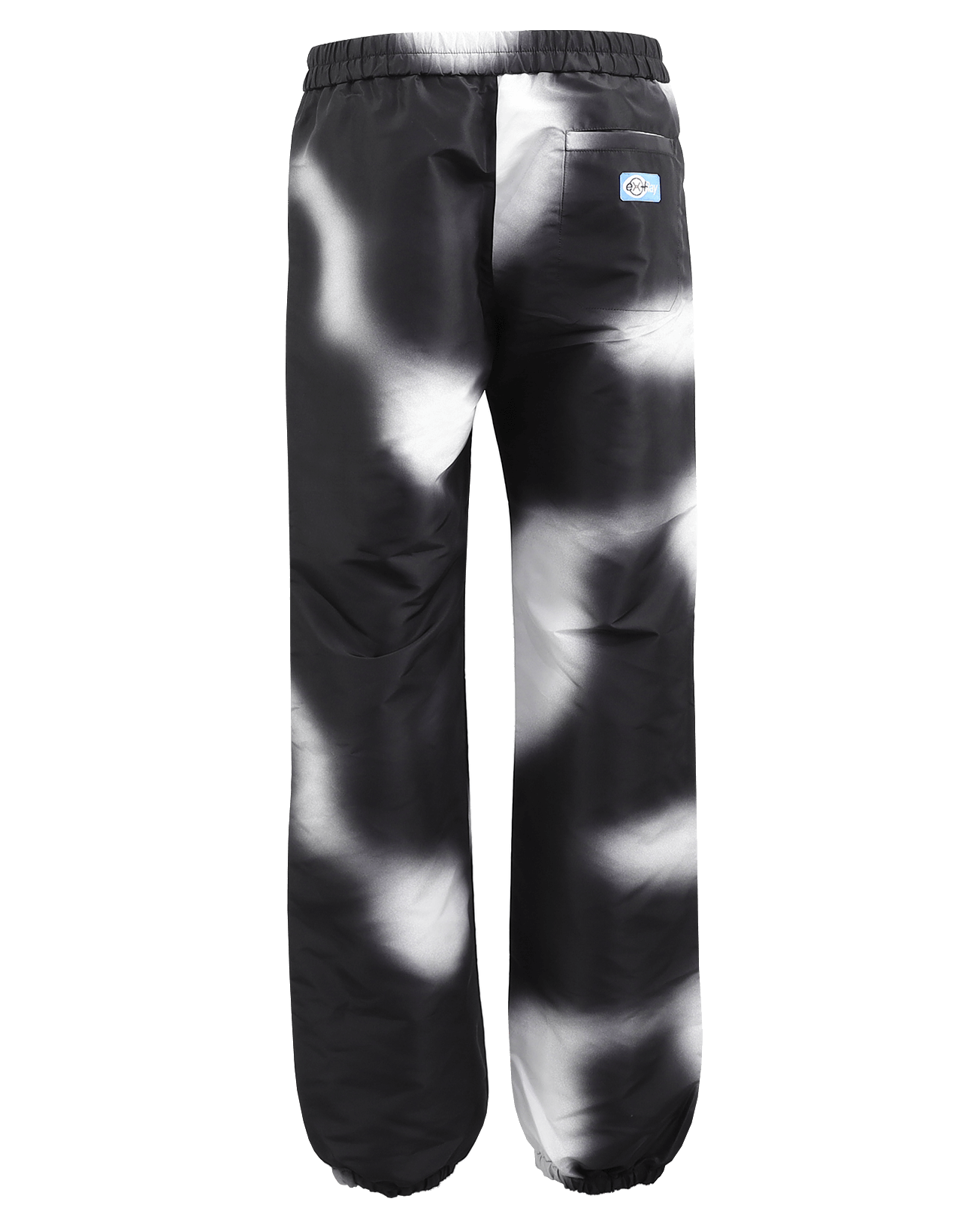 Men Aop Blur Spray Trackpant Black