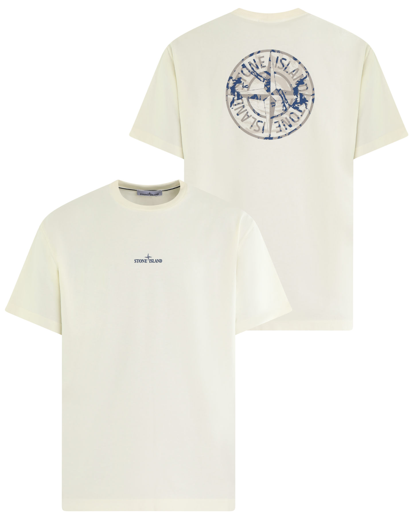 Heren Compass Logo T-Shirt Wit