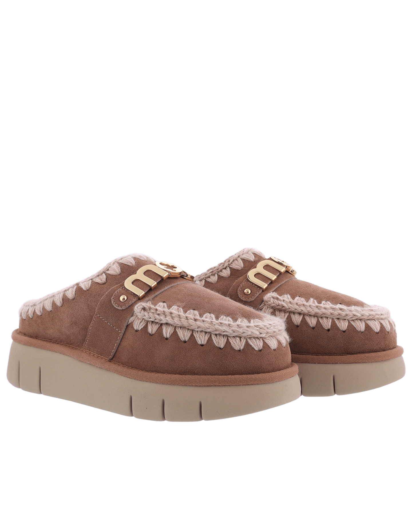 Women Bounce Clog Logo Pink Brown