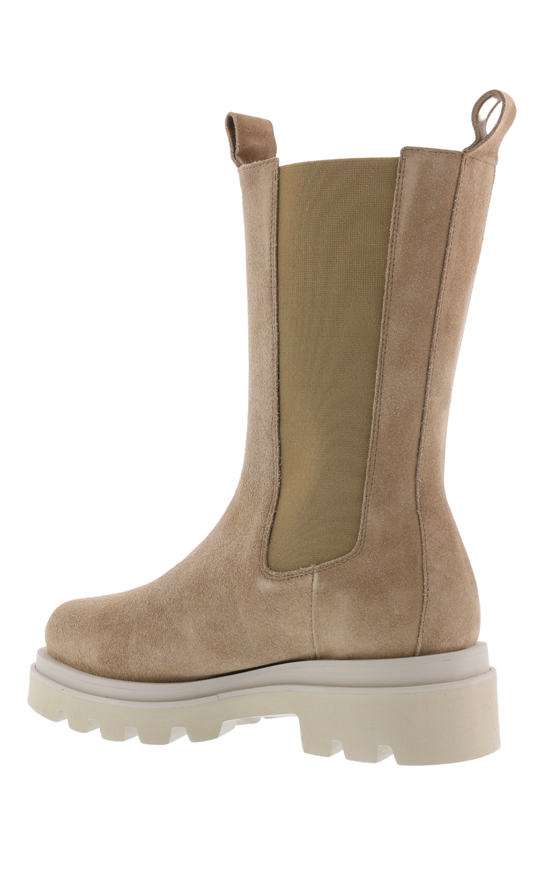 Women Bloque Beige High Chelsea