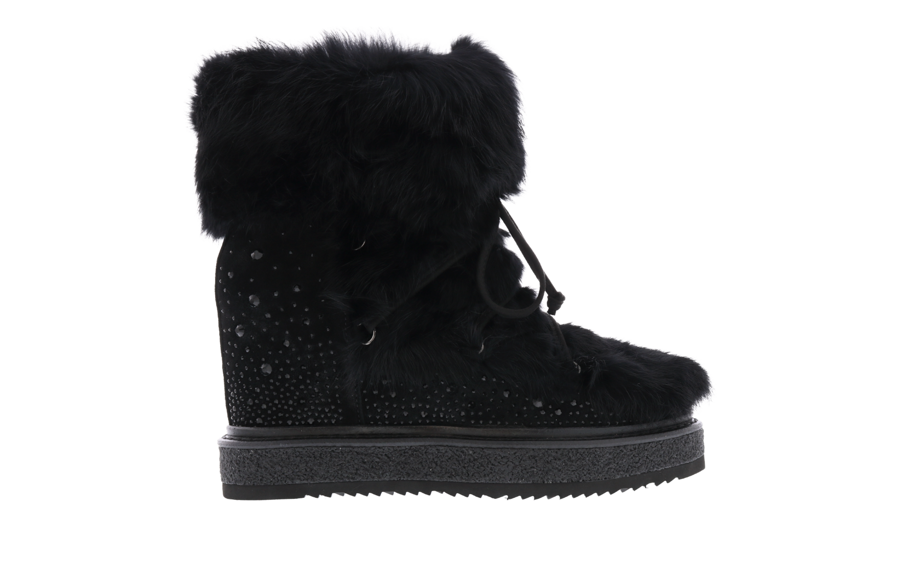 Women Winter Fur With Wedge