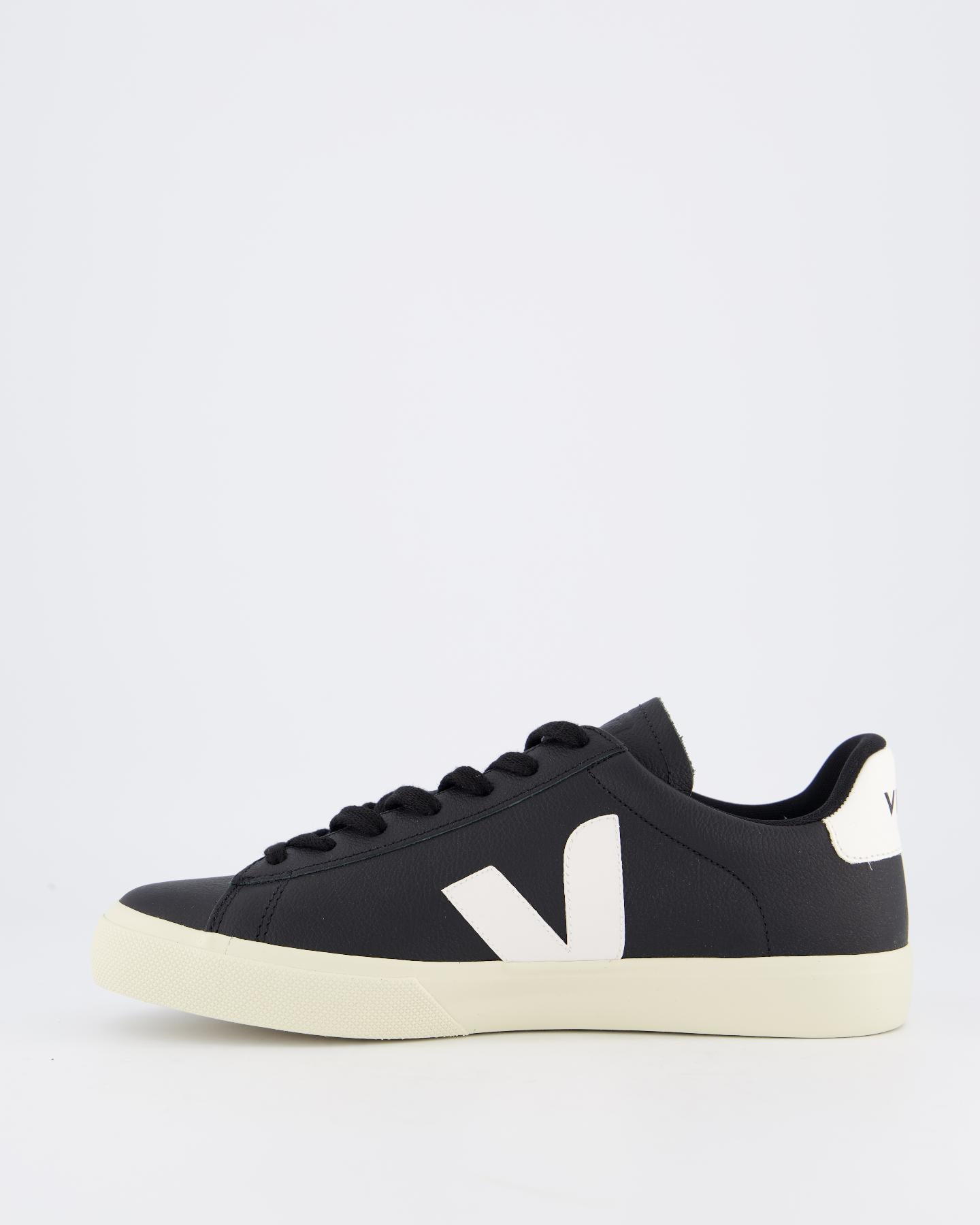 Heren Campo Sneaker Leer Zwart/Wit