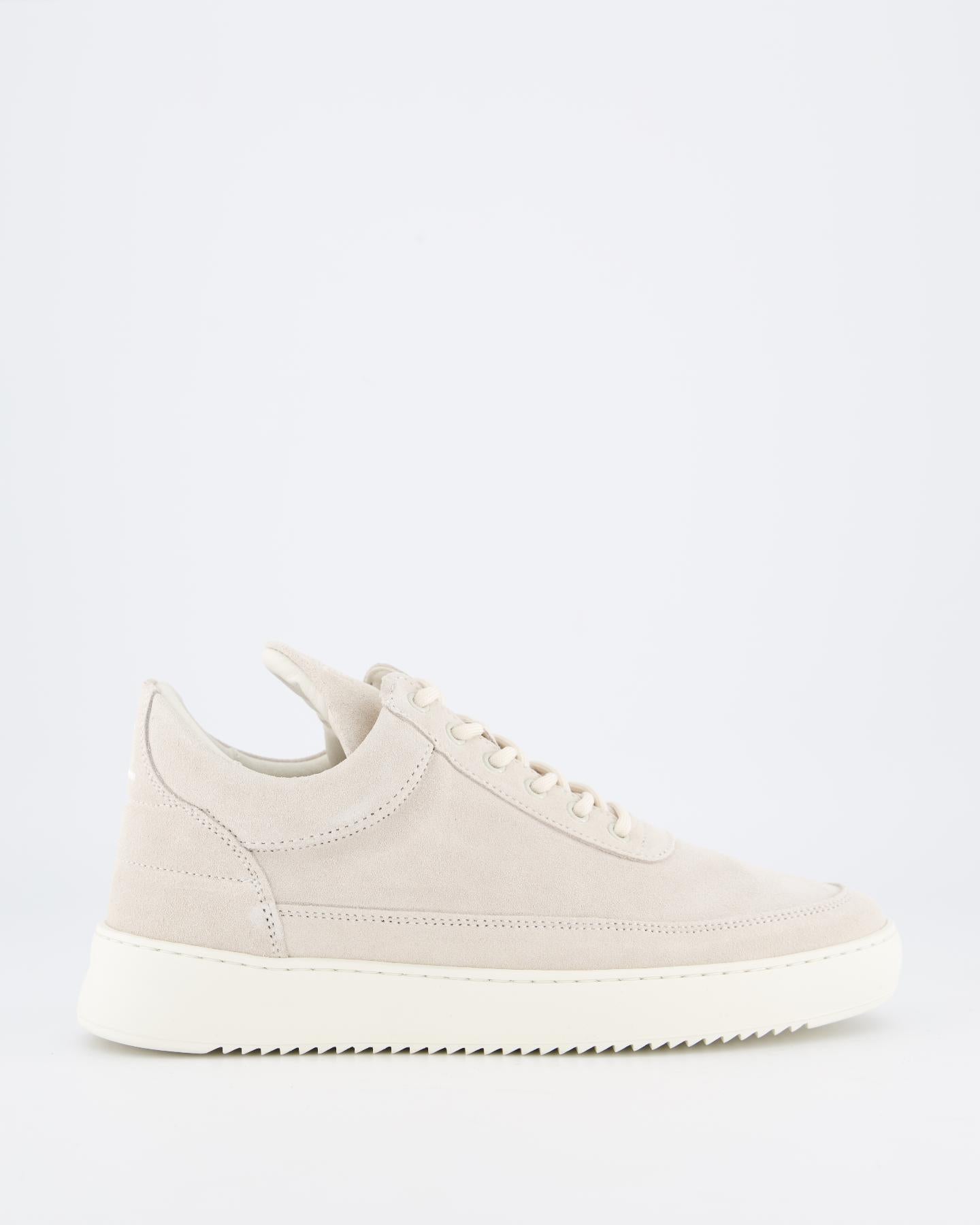 Heren Low Top Suede Organic Wit